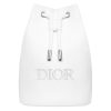 DIOR White Drawstring Bag Makeup Bag With Tools Portable Storage Girlfriend Gift 白色抽绳包