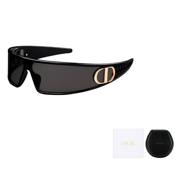 DIOR Irregular Shape Sunglasses Women's Black VeryDiorM1U-10A0