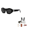 fc7a41a483d240889f70bcf7e1aa1700.png CELINE Eyewear Irregular Frame Sunglasses CL40238U-01A