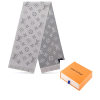 LOUIS VUITTON 21st Century Wool Logomania Scarf Scarves M74742