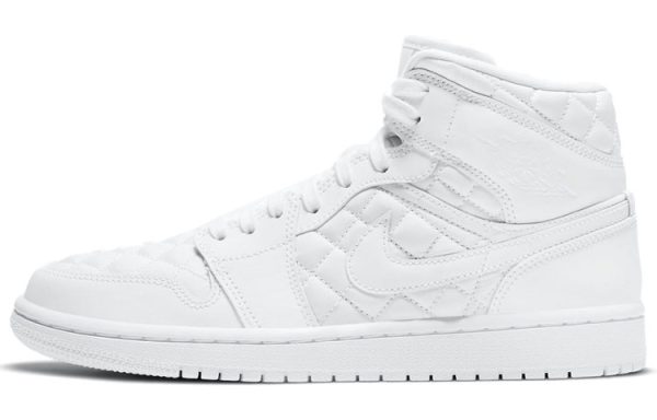 Air Jordan 1 Mid Se 'White Quilted' Women's DB6078-100
