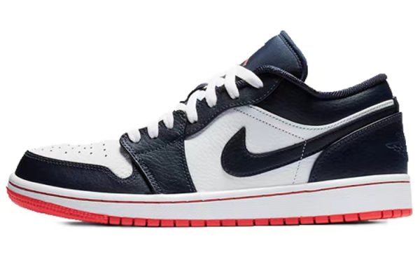 Jordan Air Jordan 1 Vintage Basketball Shoes Men's Low top Blue/White 553558-481(Team56-腊梅趴趴熊)