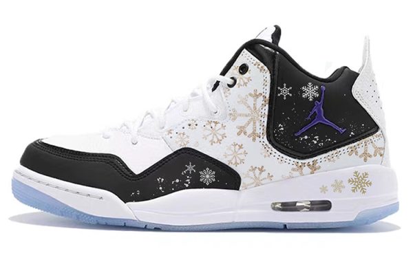 Jordan Courtside 23 Vintage Basketball Shoes Men's Mid top White/Black AR1000-104(Team10-雪花糖)