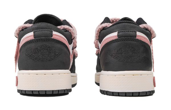 Jordan Air Jordan 1 Low-Top Vintage Basketball Shoes Women's Black Pink DX4374-008(Team27-GS蔷薇恋人S-BOX)