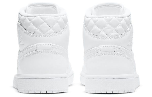 Air Jordan 1 Mid Se 'White Quilted' Women's DB6078-100