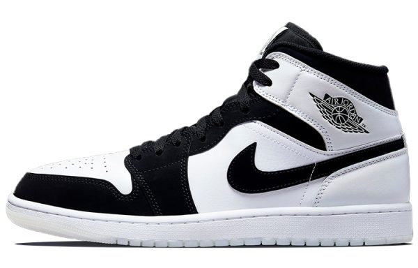 2197d5ba209b45538b10a7a41b622873.jpg Jordan Air Jordan 1 Vintage Basketball Shoes Men's Mid top Black/White DH6933-100(Team56-腊梅趴趴熊)