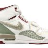 Jordan Legacy 312 Shock Absorbers Slip Resistant High top Vintage Basketball Shoes Women's White Green FZ5047-120(Team76-雀神S-BOX）