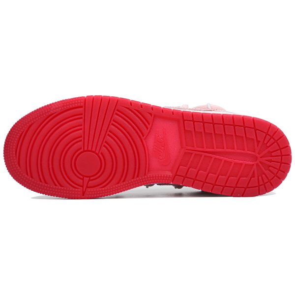 Jordan Air Jordan 1 Low Top Vintage Basketball Shoes GS White Pink FN8895-141（Team-女款甜粉少女）