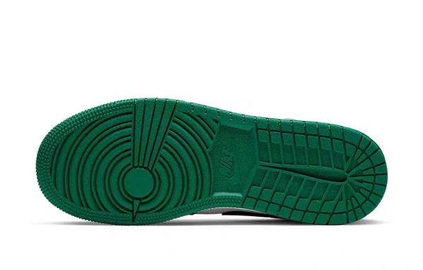 Jordan Air Jordan 1 Slip Resistant Low Top Vintage Basketball Shoes GS Black Green 553560-113(Team56-迷雾森林)
