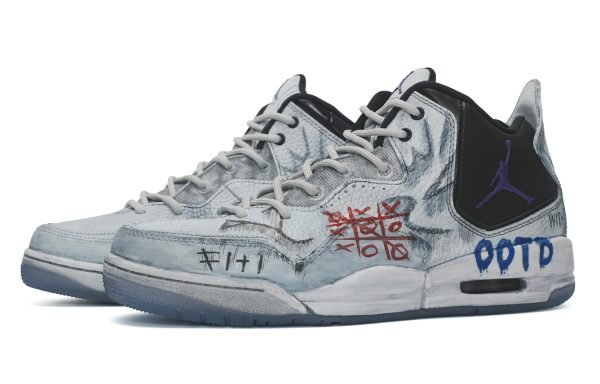 3dc575d77fd5449a8cc6617195835c57.jpg Jordan Courtside 23 Mid-Top Vintage Basketball Shoes Men's Gray White Black AR1000-104(Team35-水泥墙街头涂鸦)