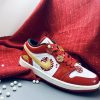 Screenshot Jordan Air Jordan 1 Low Low-Top Vintage Basketball Shoes Women's Red Gold DC0774-160(Team40-女款祥云婚鞋红金)