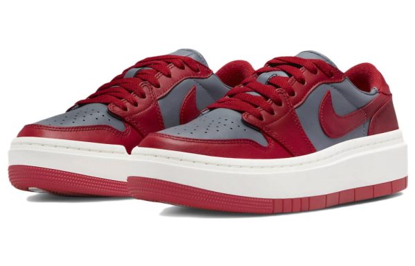 Jordan 1 Elevate Low Dark Grey Varsity Red Women's DH7004-006