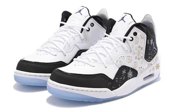 Jordan Courtside 23 Vintage Basketball Shoes Men's Mid top White/Black AR1000-104(Team10-雪花糖)