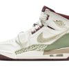 Jordan Legacy 312 Shock Absorbers Slip Resistant High top Vintage Basketball Shoes Women's White Green FZ5047-120(Team76-雀神S-BOX）