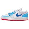 Jordan Air Jordan 1 Low Top Vintage Basketball Shoes GS White Pink FN8895-141（Team-女款甜粉少女）