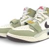 Jordan Legacy 312 Vintage Basketball Shoes Men's Mid top Green/Gold FD9907-111(Team40-男款不解绿金QD)