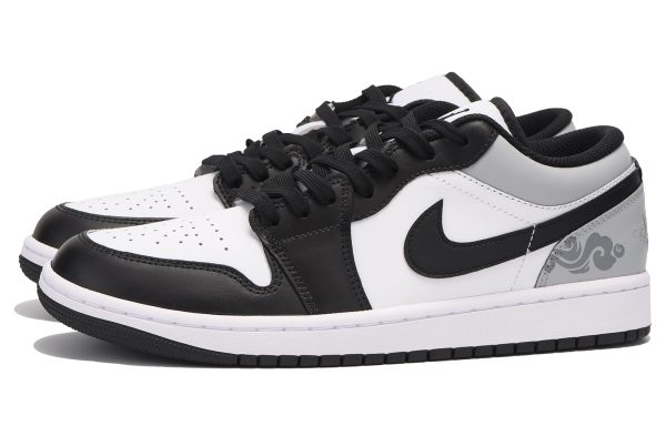 71dfe31d46464e69919bc2277d0ab153.jpg Jordan Air Jordan 1 Chestnut Low Top Vintage Basketball Shoes Men's Black Gray 553558-132(Team59-男款黑灰色二SBOX)