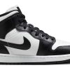 ae48fad9868b41a896bf4e2590b80a9a.jpg Jordan Air Jordan 1 Mid top Vintage Basketball Shoes Women's Black White DV0991-101(Team56-慵懒大熊猫)