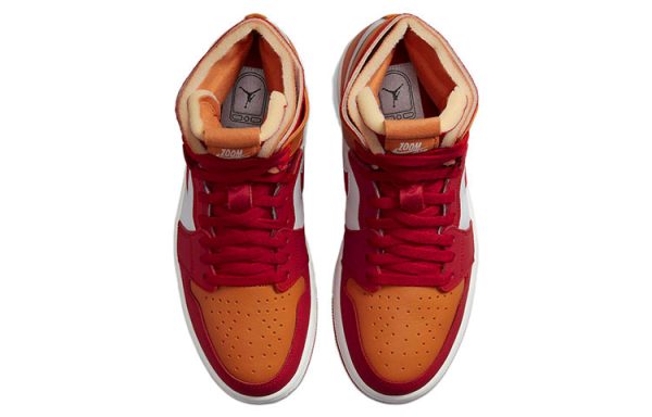 Jordan 1 High Zoom Air Cmft Fire Red Hot Curry Women's CT0979-603
