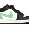 Jordan Air Jordan 1 Vintage Basketball Shoes Men's Low top Green/White 553558-131(Team56-竹林熊猫)