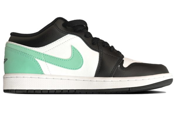 Jordan Air Jordan 1 Vintage Basketball Shoes Men's Low top Green/White 553558-131(Team56-竹林熊猫)