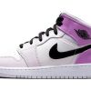 Jordan Air Jordan 1 Vintage Basketball Shoes Women's High top Beige Apricot/Purple/Green DQ8423-501(Team80-女款芋泥薄荷)