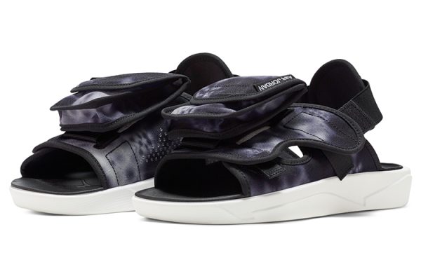 Air Jordan Ls Slide Cozy Non Slip Outdoor Sports Sandals Black White Tie Dye 'Black White' CZ0791-005
