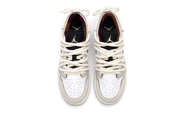 Jordan Air Jordan 1 Low Low-Top Vintage Basketball Shoes GS Gray Pink DQ8421-001(Team15-阴天告白)