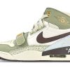Jordan Legacy 312 High-Top Vintage Basketball Shoes Men's White Green Gold FD9907-111(Team40-男款迷茫绿金QD)