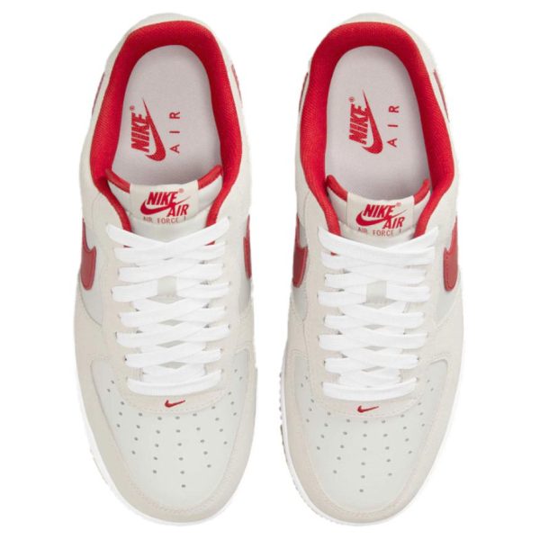 edc932612f1b4be39813629e2736ef04.jpg Nike Air Force 1 Low top Skateboard Shoes Unisex Beige Red IB6388-101