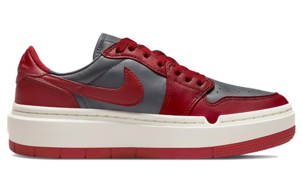 Jordan 1 Elevate Low Dark Grey Varsity Red Women's DH7004-006