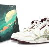 Jordan Legacy 312 Shock Absorbers Slip Resistant High top Vintage Basketball Shoes Women's White Green FZ5047-120(Team76-雀神S-BOX）